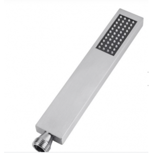 Square Brushed Nickel Handheld Shower Head